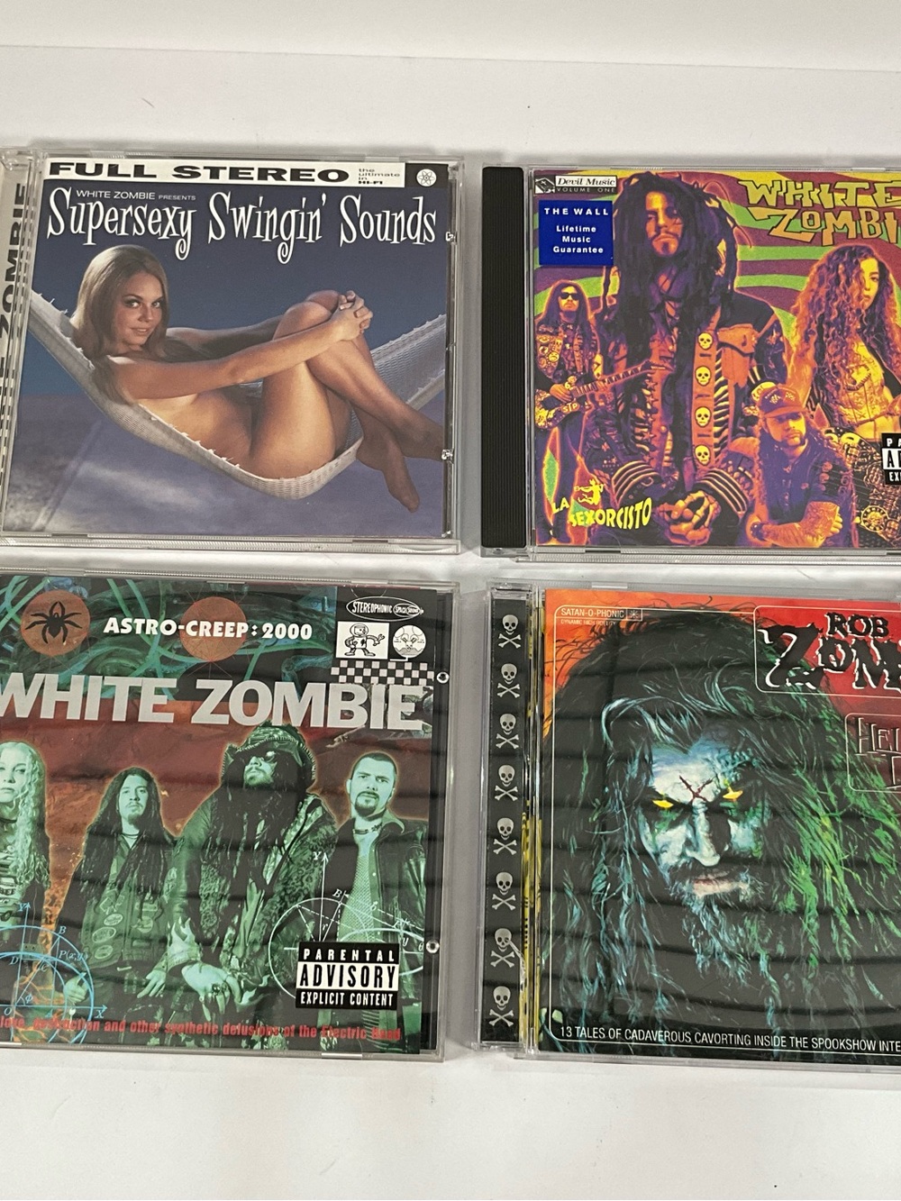 White Zombie, Rob Zombie 4 CD Lot - Astro Creep, Hellbilly Deluxe, Etc